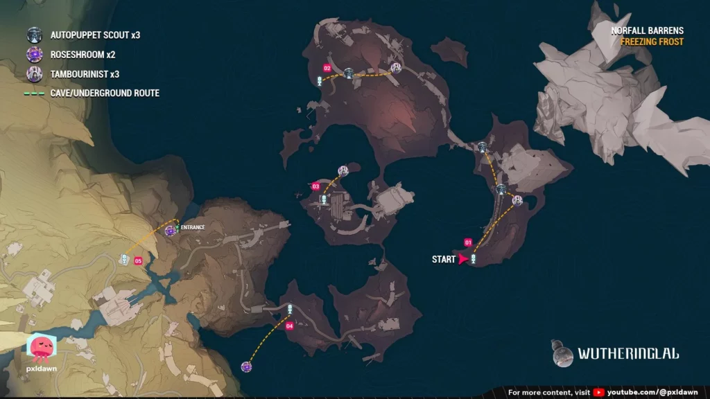 Freezing Frost - Echo Farming Routes 1