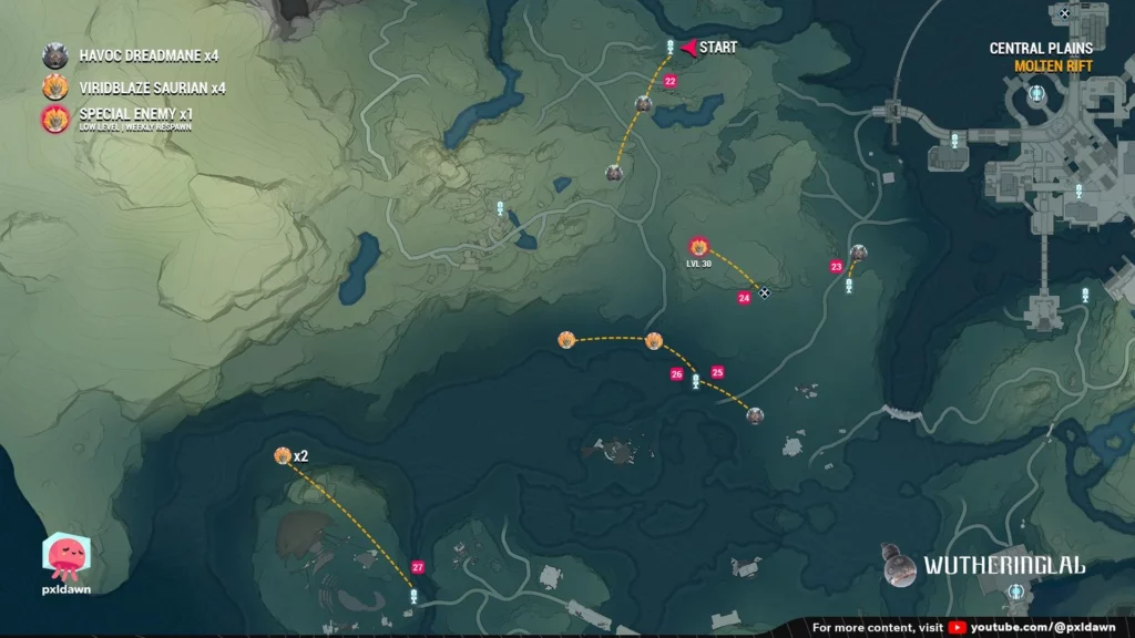 Molten Rift - Echo Farming Routes 5